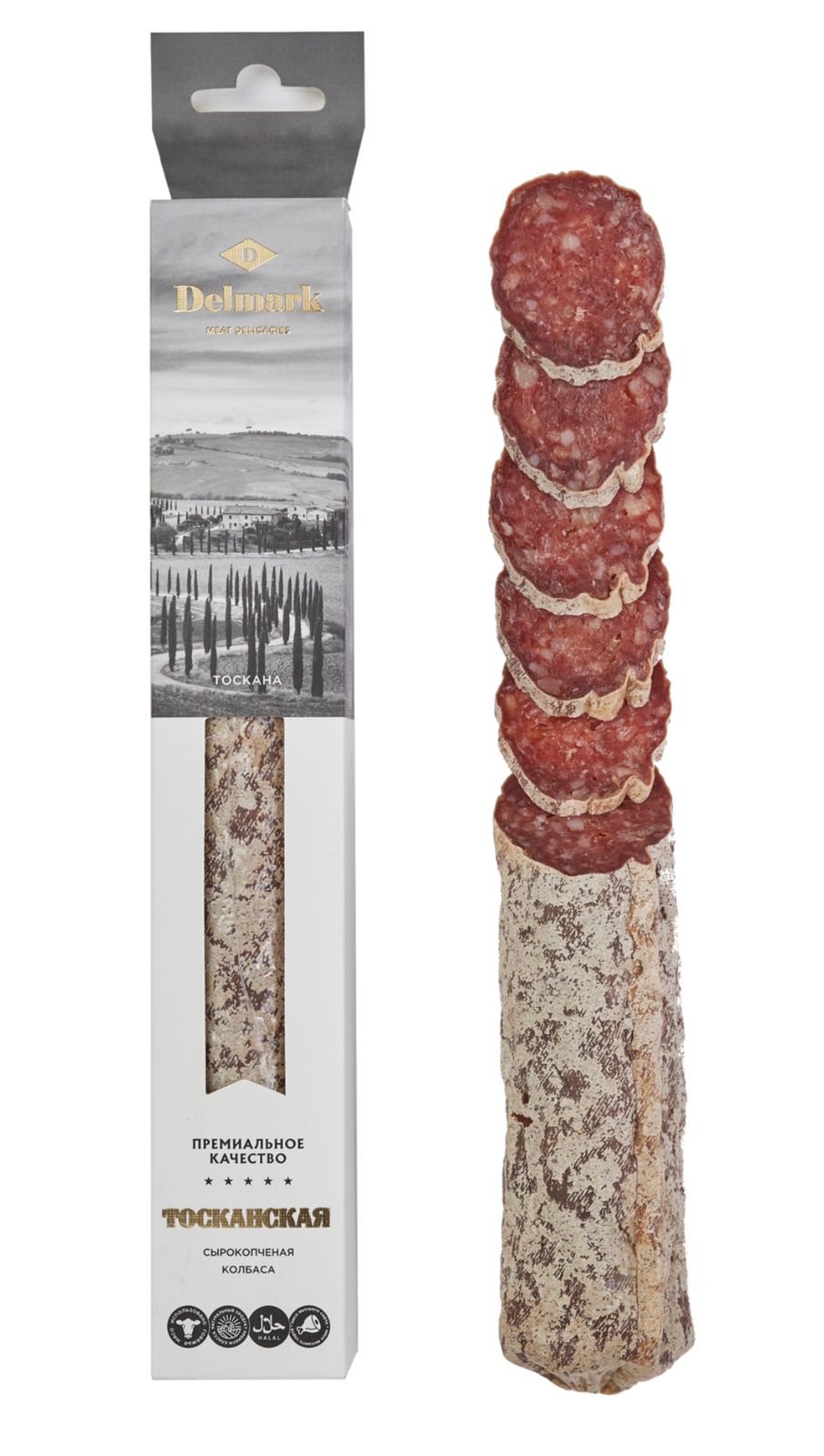 Колбаса с/к Delmark Тосканская 300g